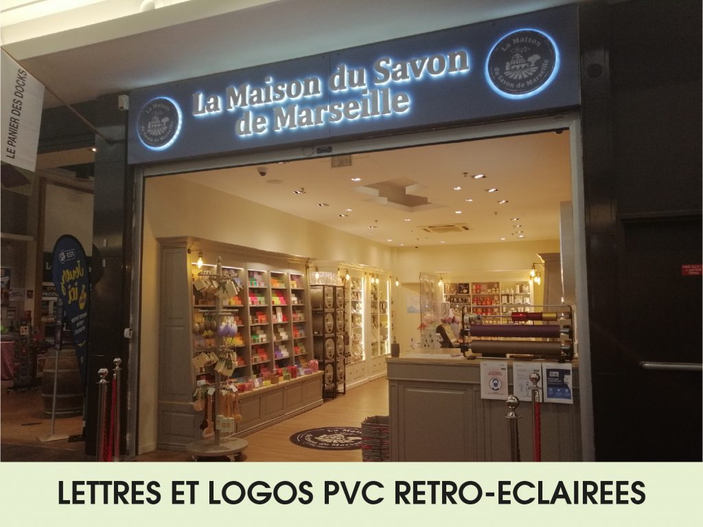 LETTRES PVC RETRO-ECLAIREES
