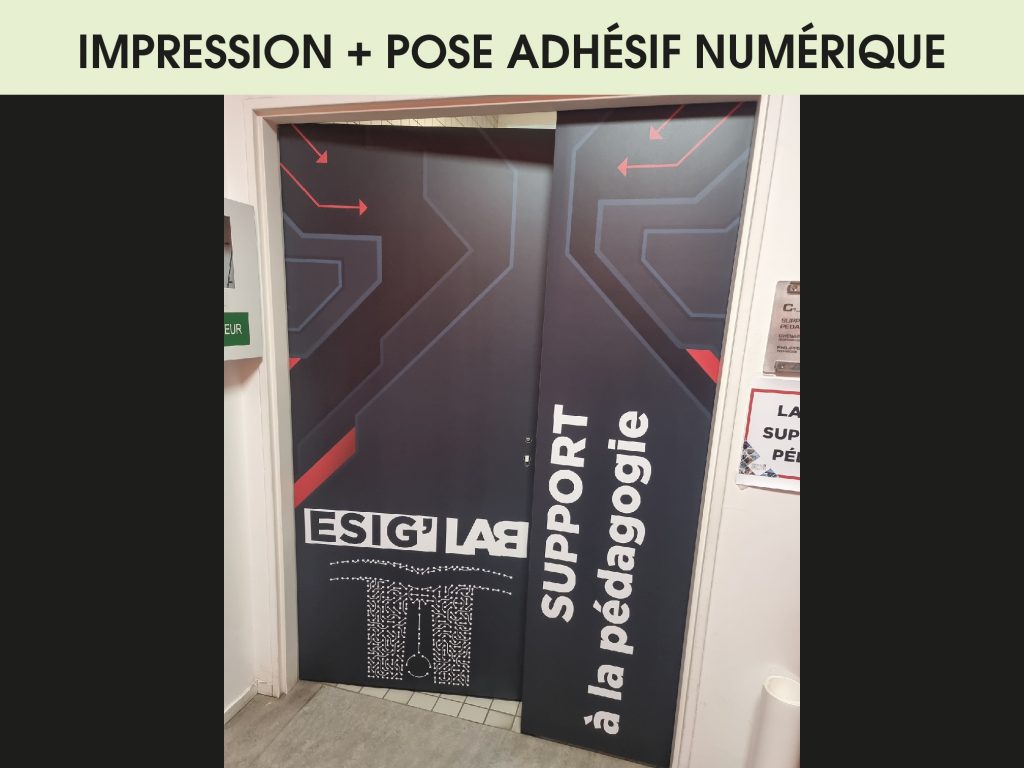 ADHESIF NUMERIQUE PORTE