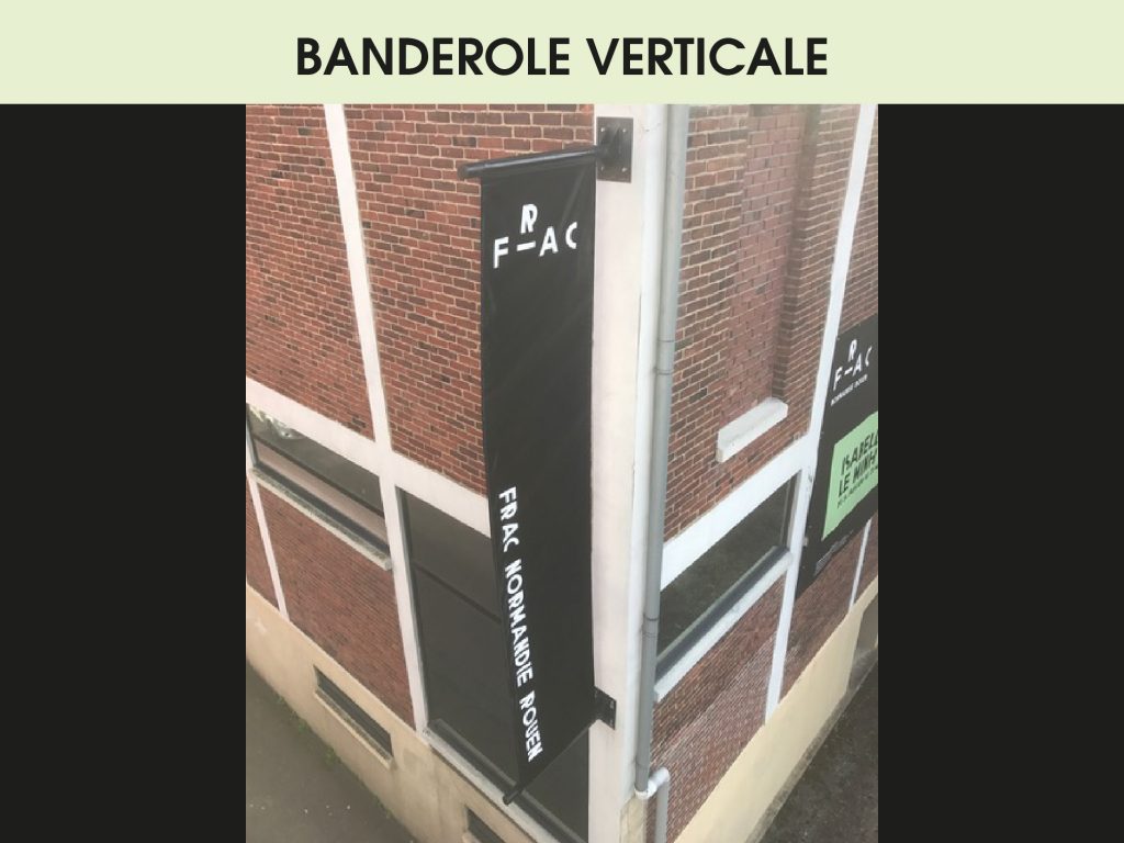 BANDEROLE VERTICALE