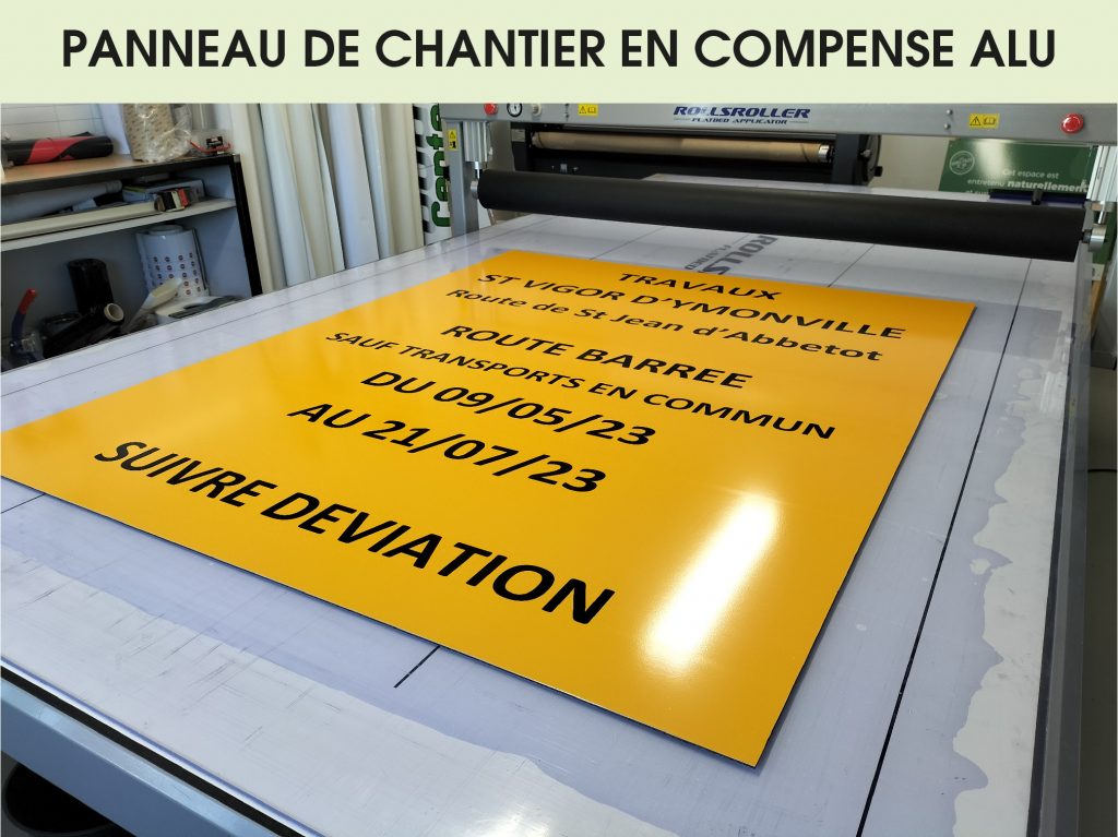 CHANTIER - COMPENSE ALU + ADHESIF