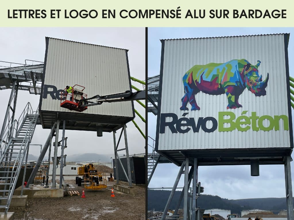 LETTRES ET LOGO COMPENSE ALU